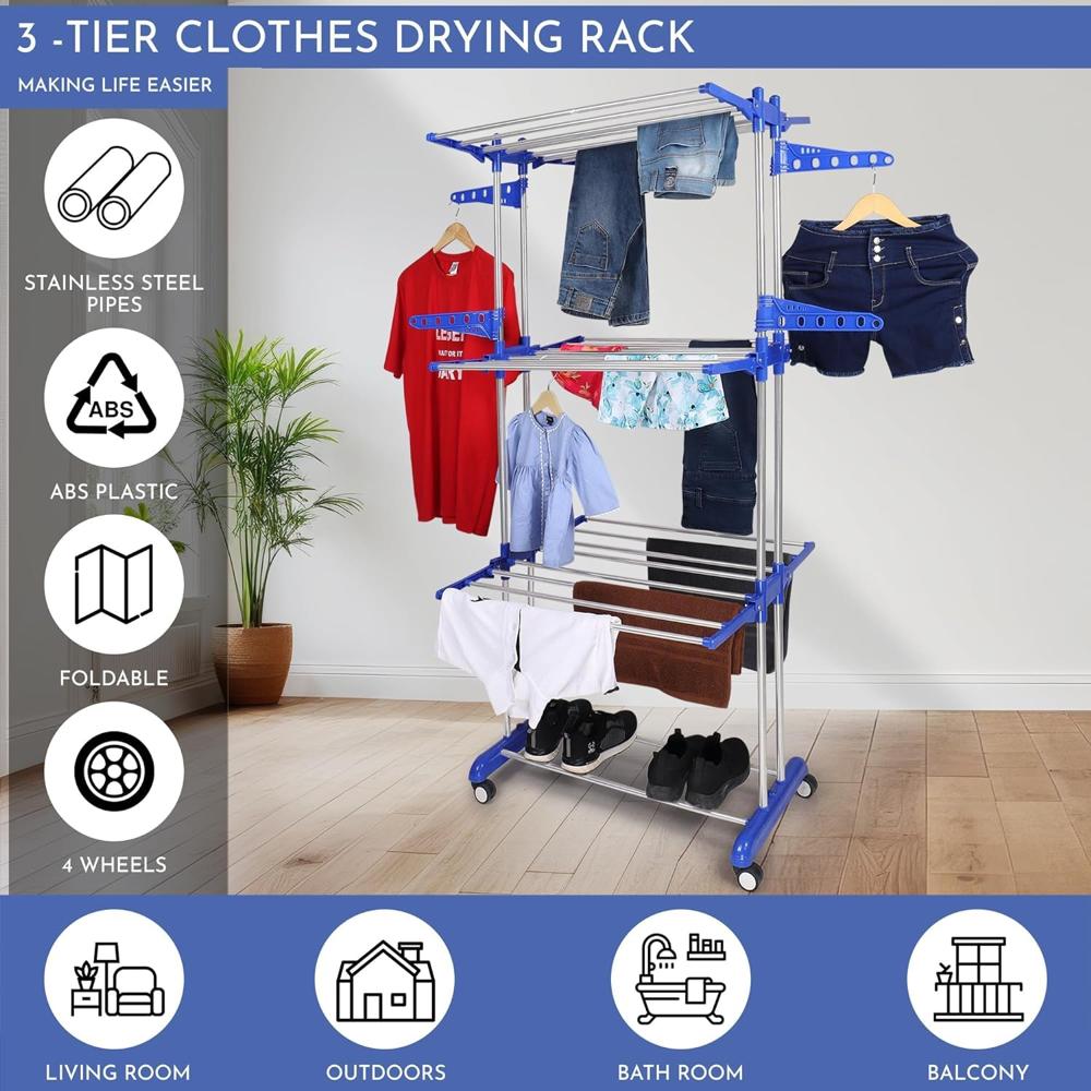 Clothing Drying Tower Rack Stand