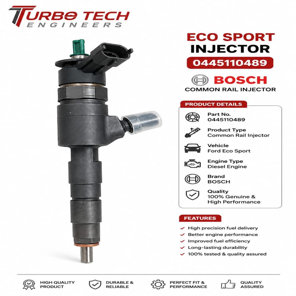Eco Sport Bosch Common Rail Injector 0445110489 - Dimension (L*W*H): 5 Meter (M)