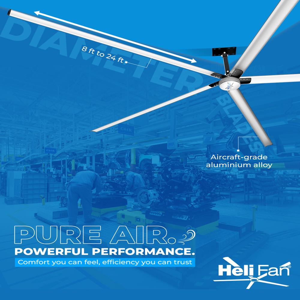 Large Ceiling Fan - Blade Diameter: 24 Foot (Ft)
