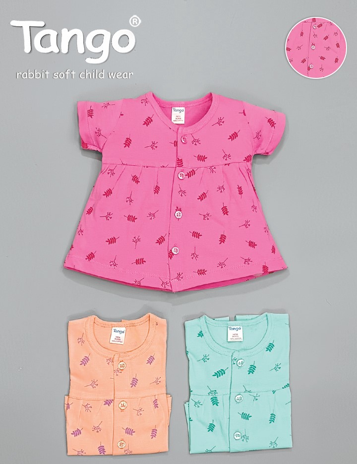 Frock Hs - Cotton Ethnic Wear For Girls Age 2-8 | Washable, Red And White Printed, Available In Sizes L, M, S, Xl