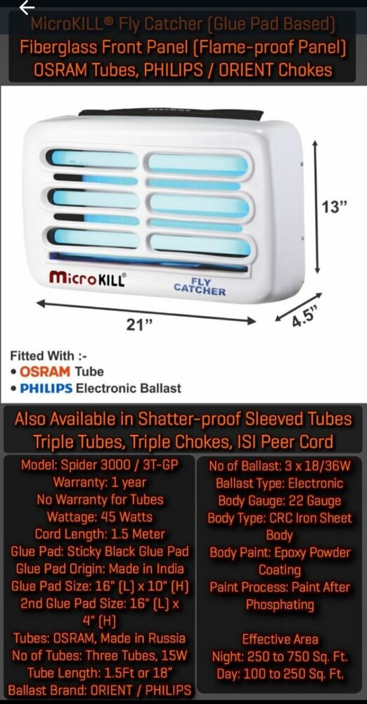 Three Tube Fly Catcher