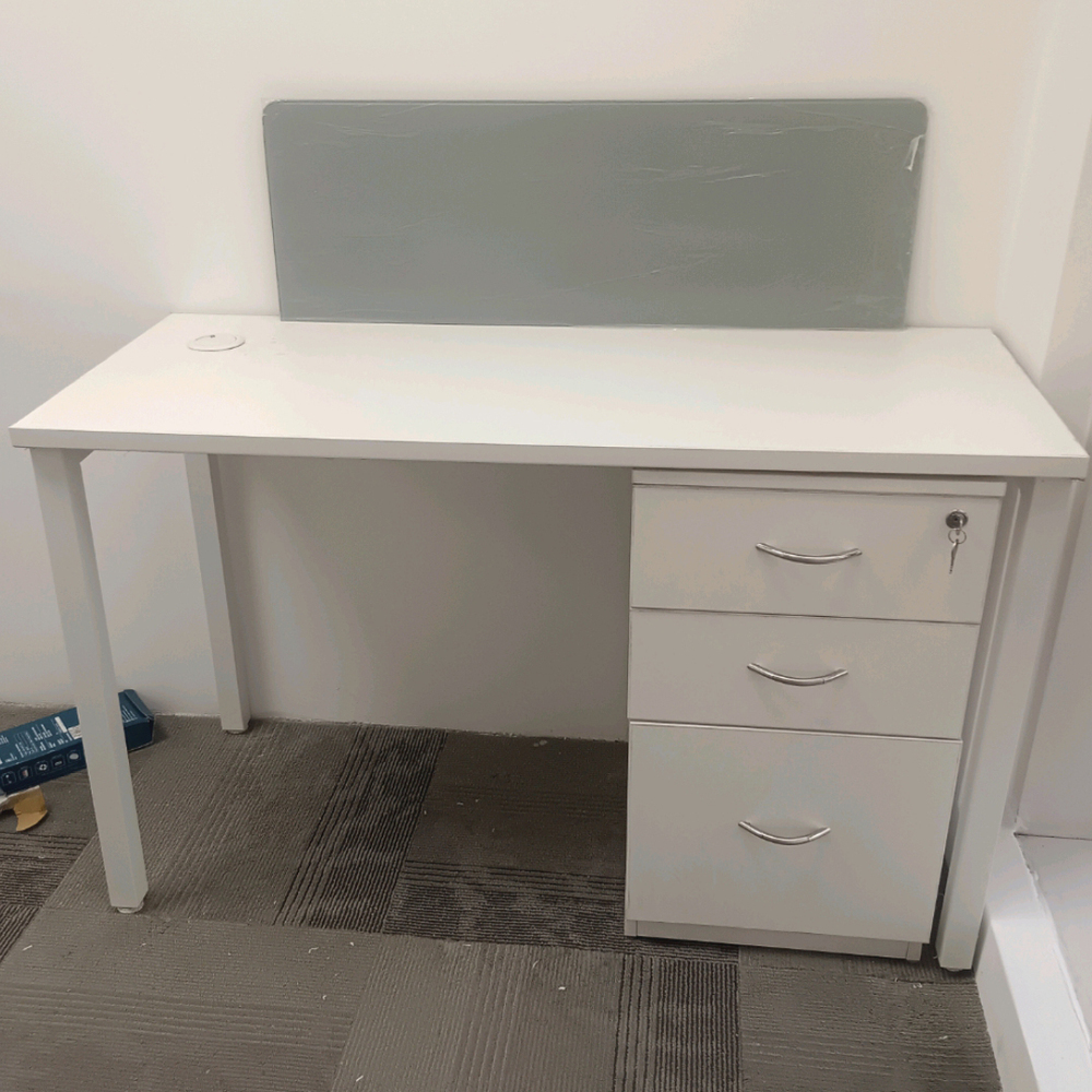 Single Office Workstation With Pedestal