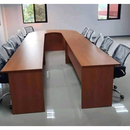 Brown Wooden Conference Table