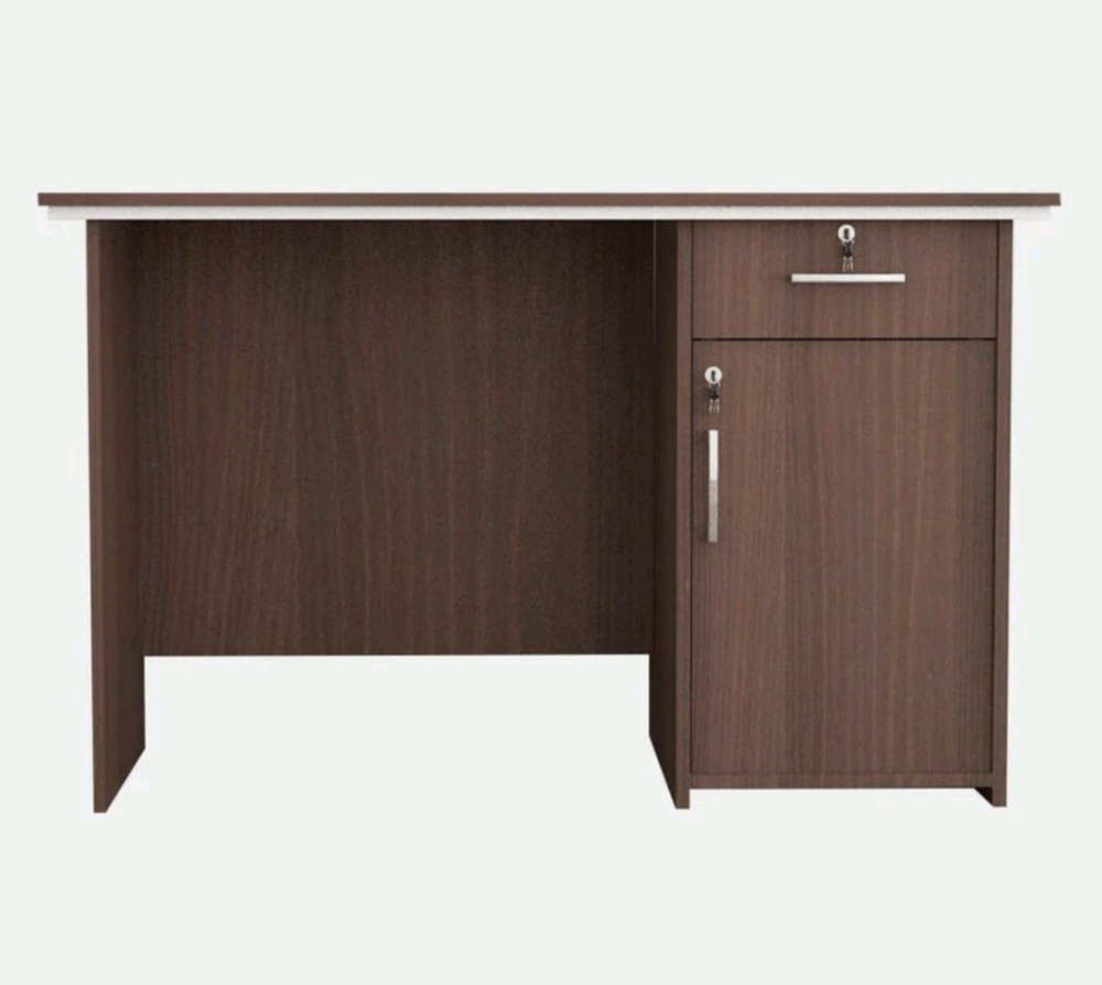 Brown Executive Table With Drawer