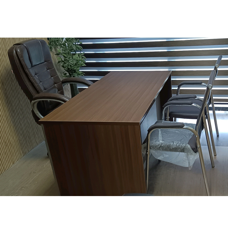 Brown Wooden Manager Table
