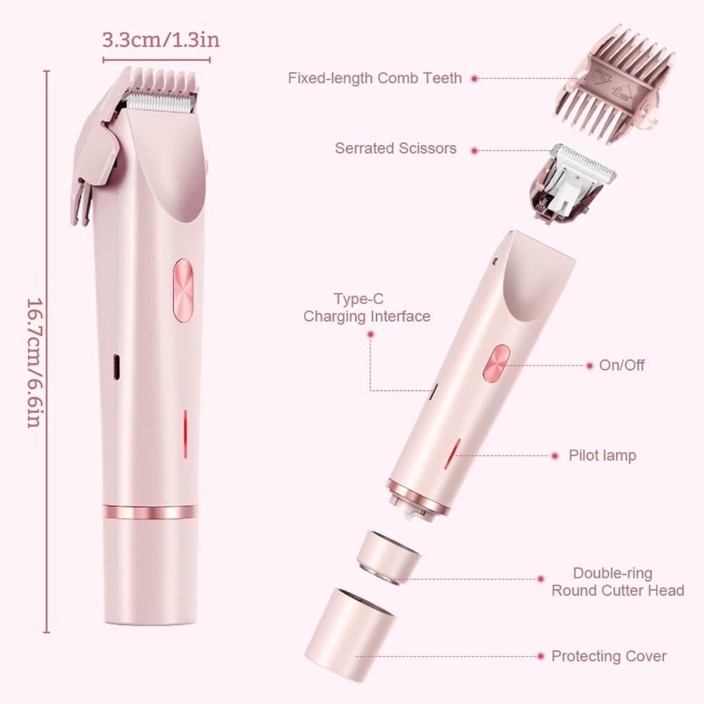 RECHARGEABLE 2 IN 1 DUAL HEAD HAIR