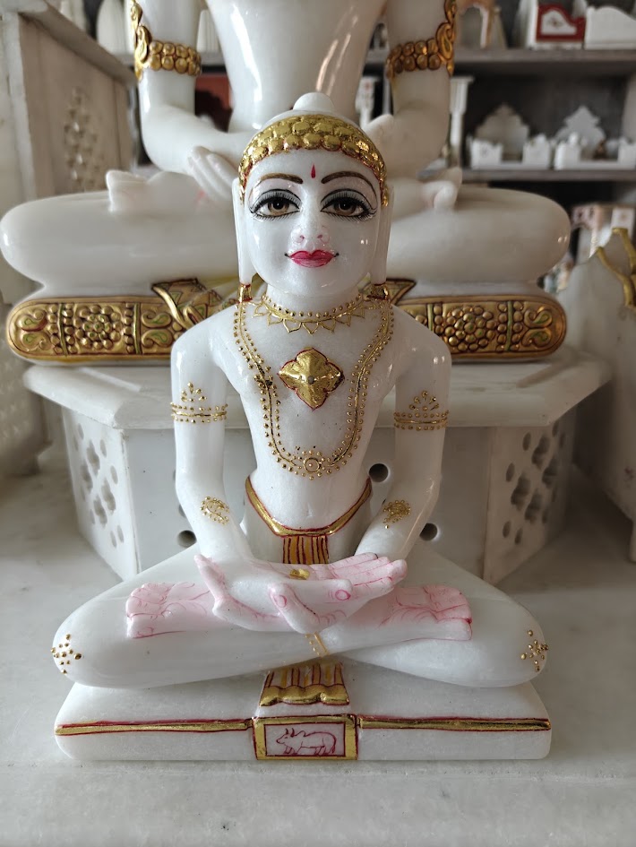 Marble Mahavira Statue  