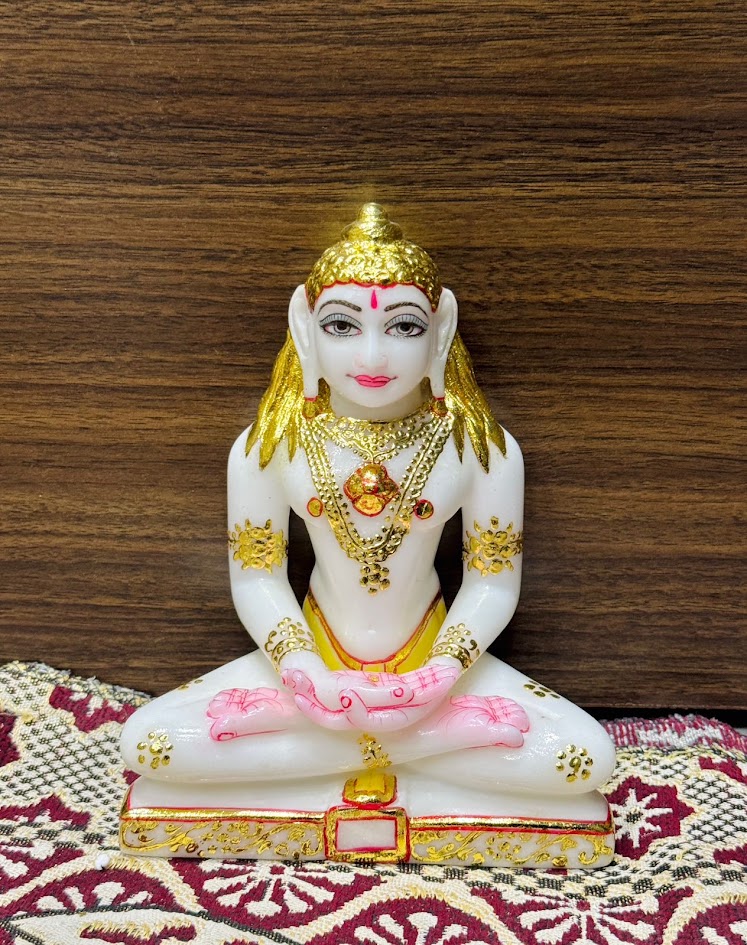 Marble Mahavira Statue  
