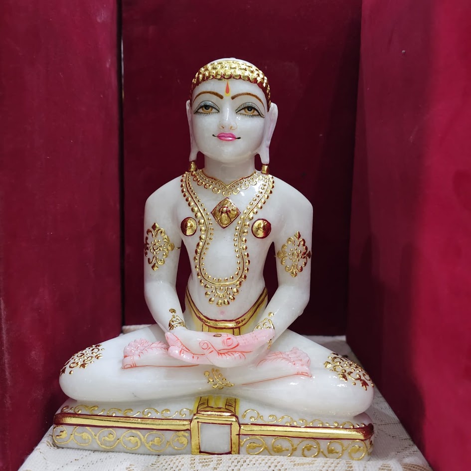 Marble Mahavira Statue  