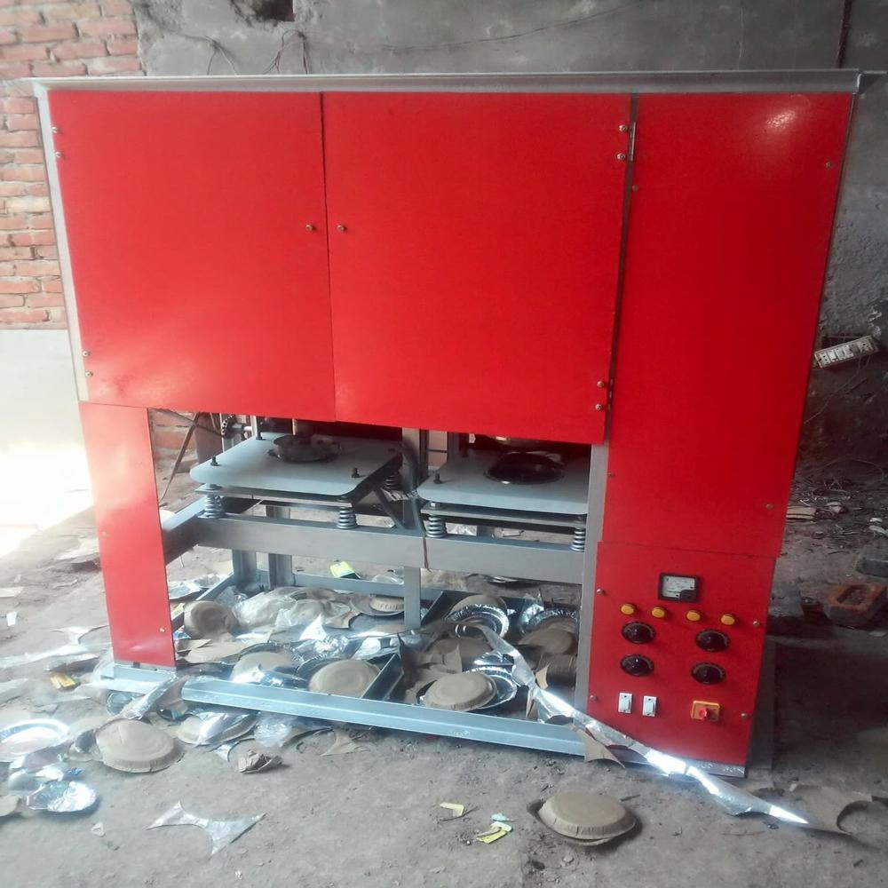 Fully automatic double die paper plate making machine