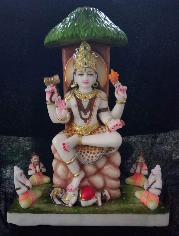Marble Dakshinamurti Statue