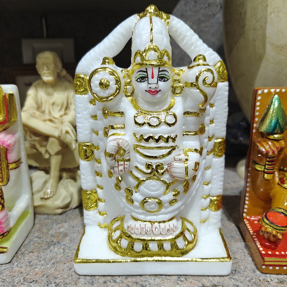 Marble Tirupati Balaji Statue 