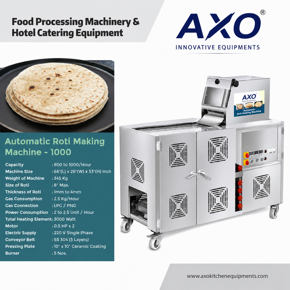 Roti/chapati Machine  Fully Automatic - Application: Hotels