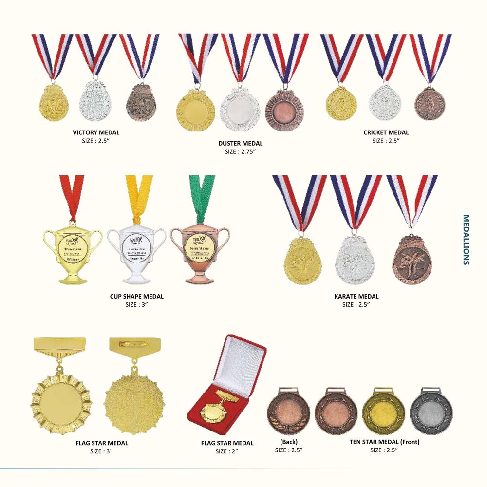 Custom Medals - Base Material: Zinc Alloy/brass/iron/copper (As Preferred)