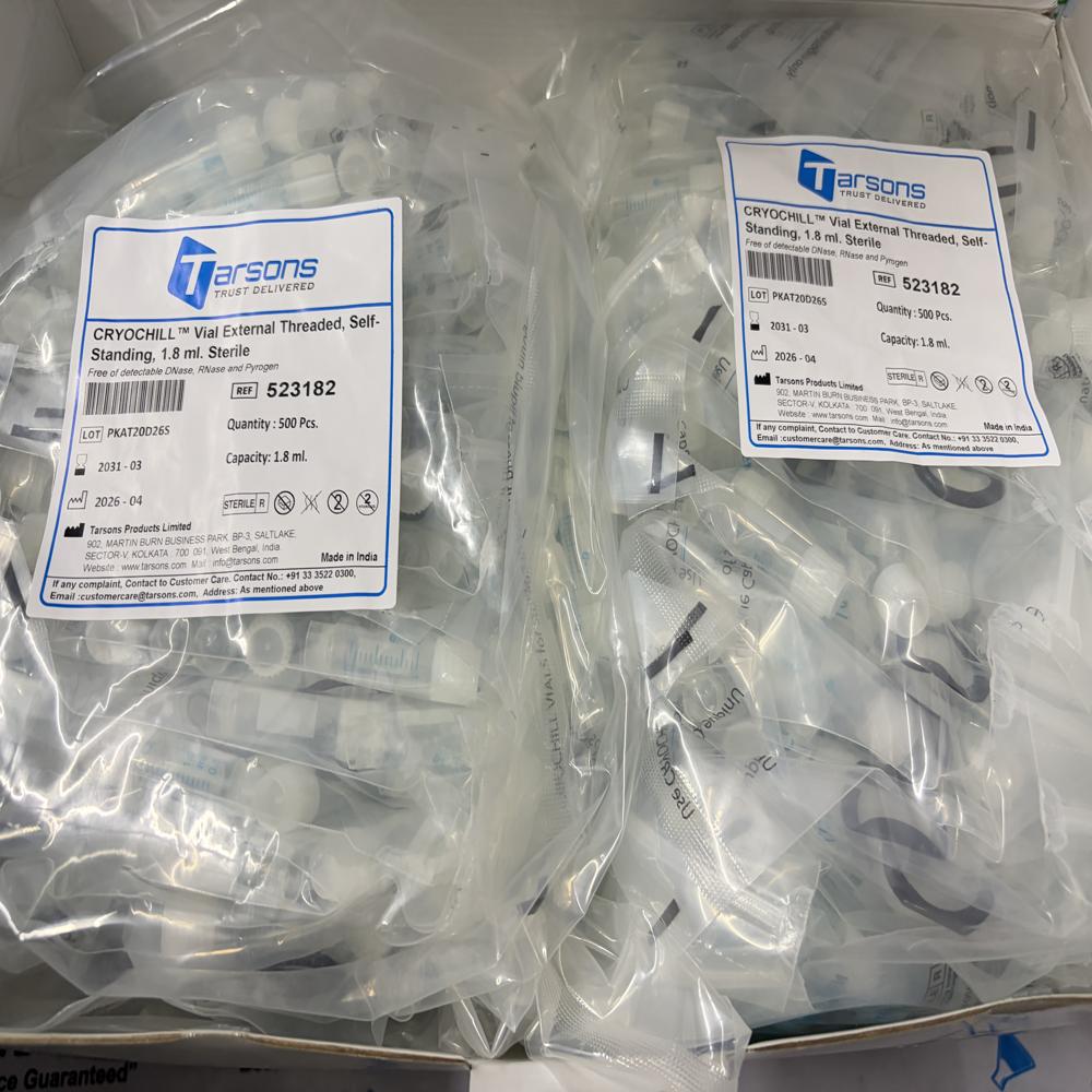 Tarson Cryochill Vial External Threaded Self-Standing Sterile 1.8ml
