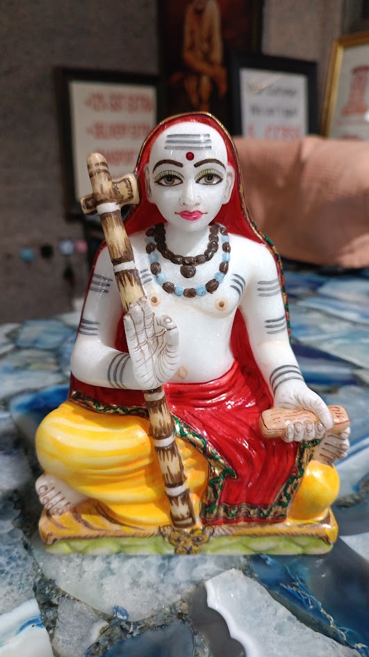 Marble Shankaracharya Statue 