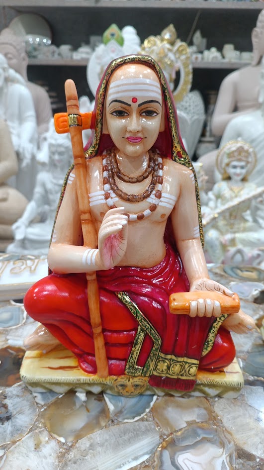 Marble Shankaracharya Statue 