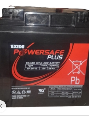 26 Ah Recharable Batteries - Capacity: 26Ah