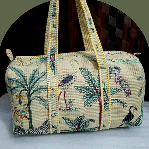 Floral Printed Duffle Bag