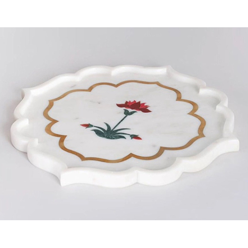Designer White Marble Coaster