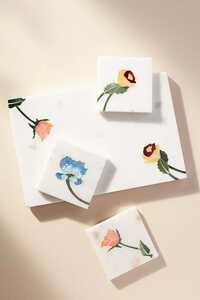 Marble Tray And Coaster Set