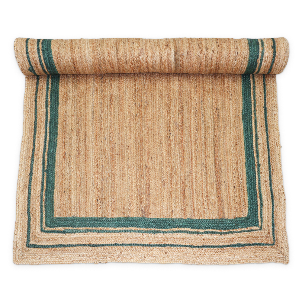 JR09B Fiber Braided Jute Rug