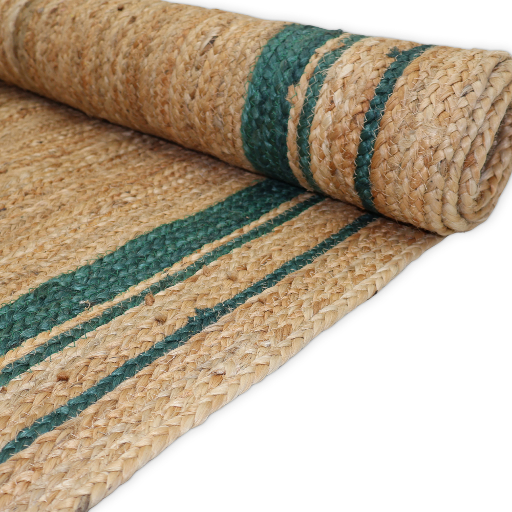 JR09B Fiber Braided Jute Rug
