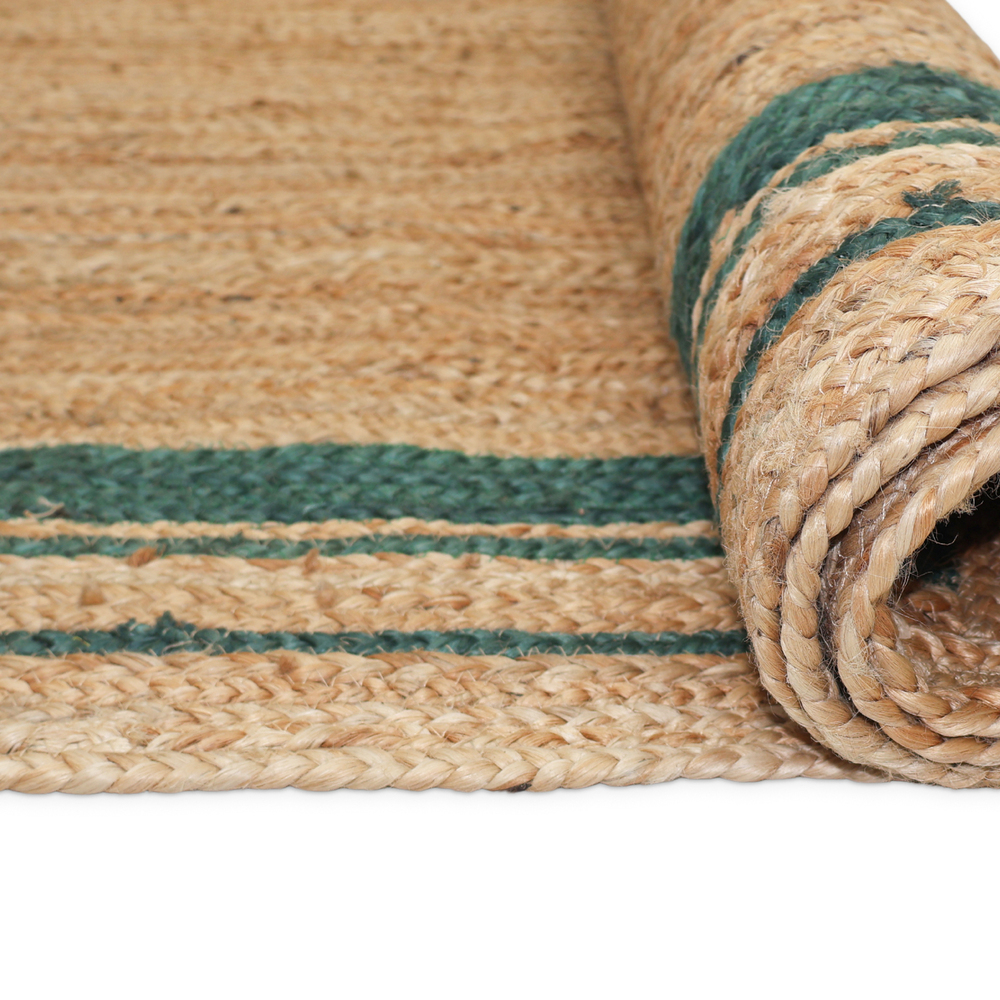 JR09B Fiber Braided Jute Rug