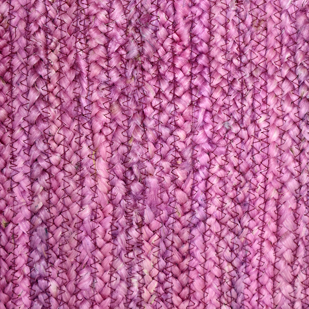 JR02 Purple Hand Braided Jute Runner Rug