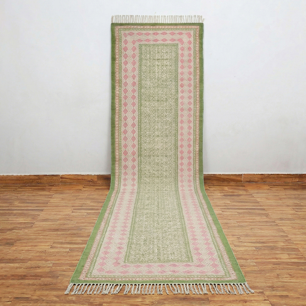 RTH11 Block Printed Cotton Rug