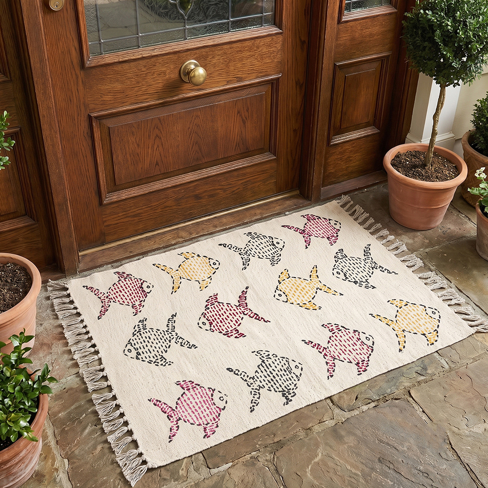 KN03 Handmade Kantha Cotton Rug