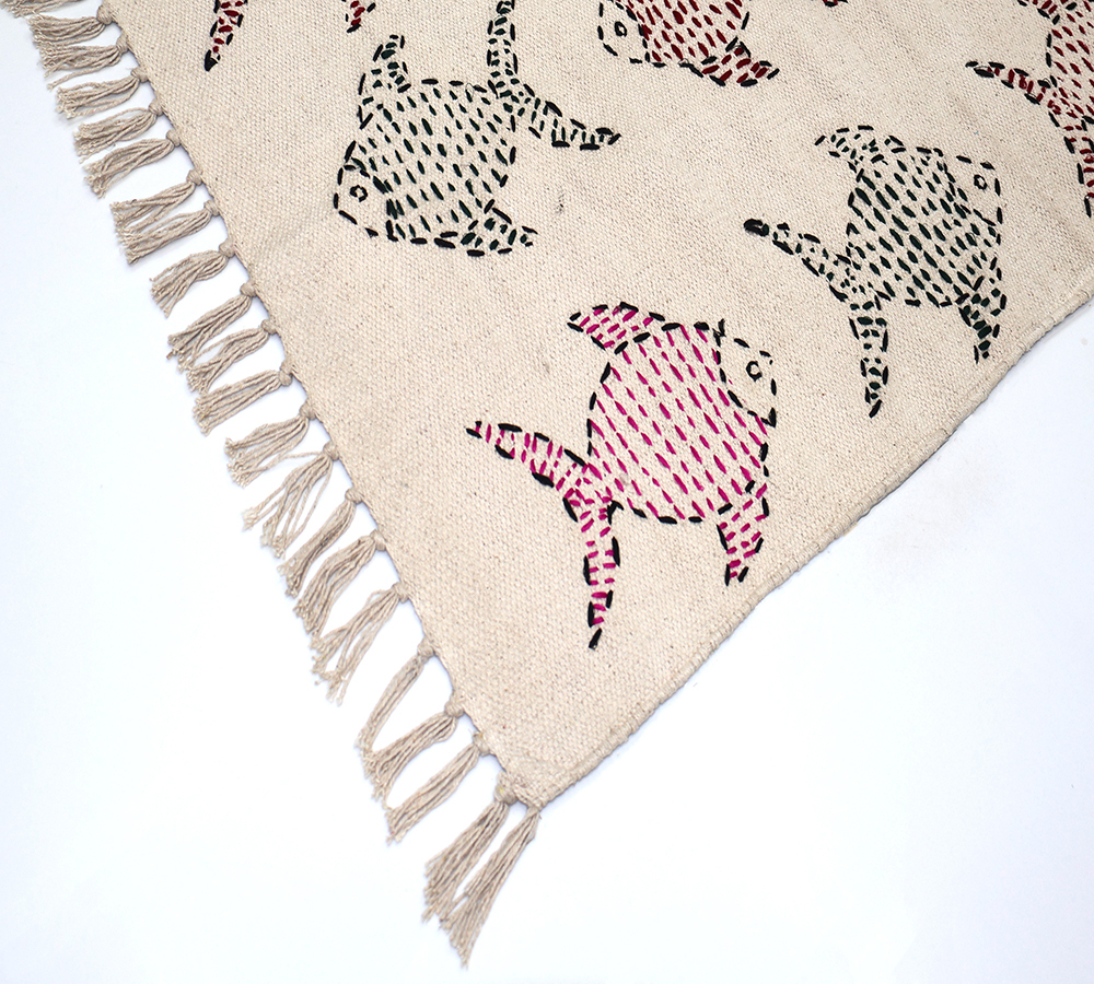KN03 Handmade Kantha Cotton Rug