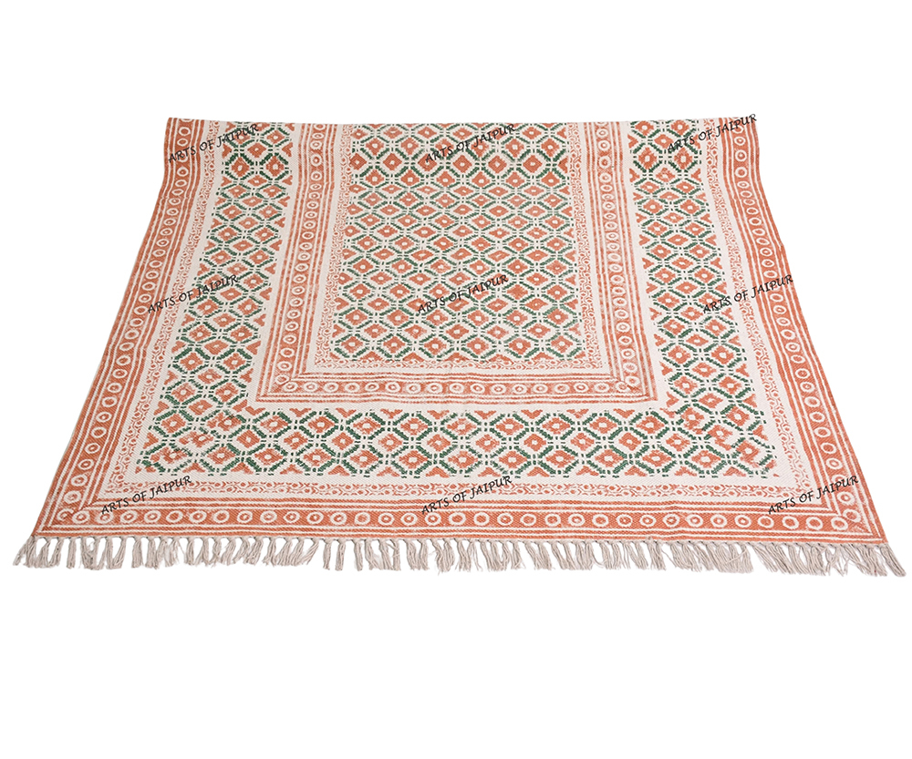 RTH06 Cotton Block Printed Rug