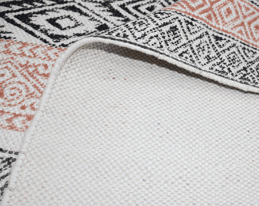 RTH07 Designer Block Printed Rug