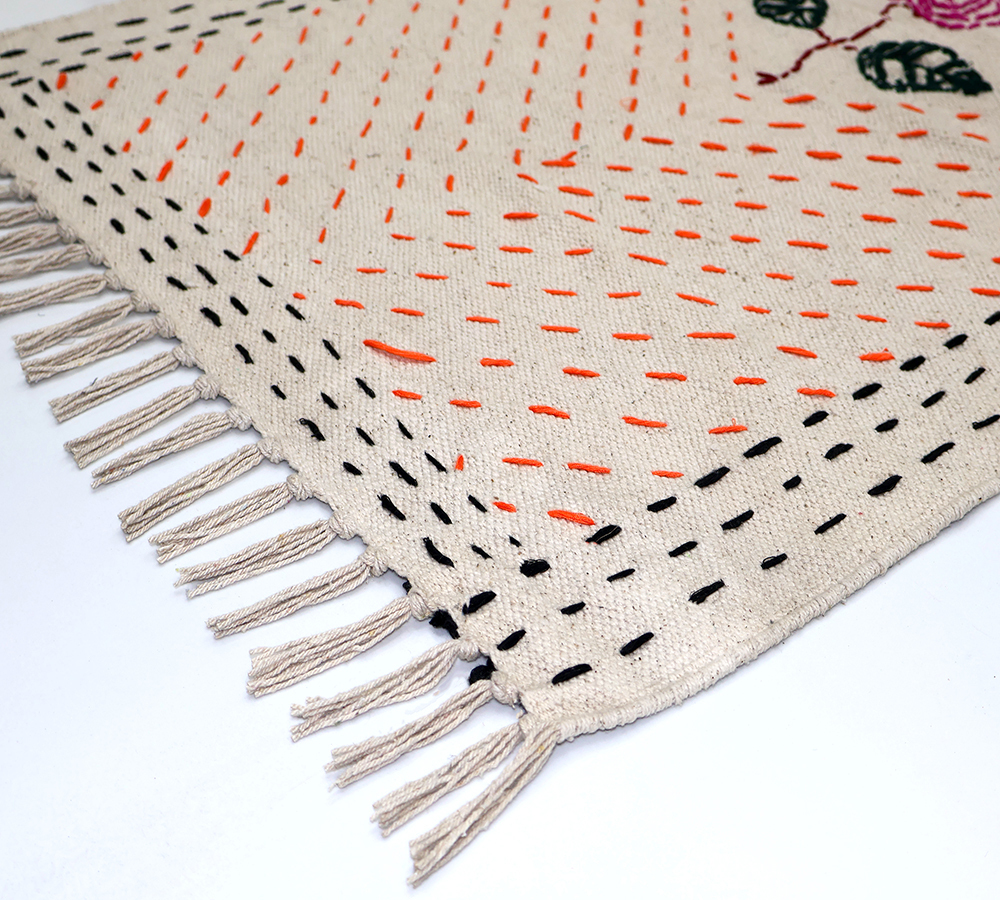 KN01 Hand Stitched Cotton Kantha Rug