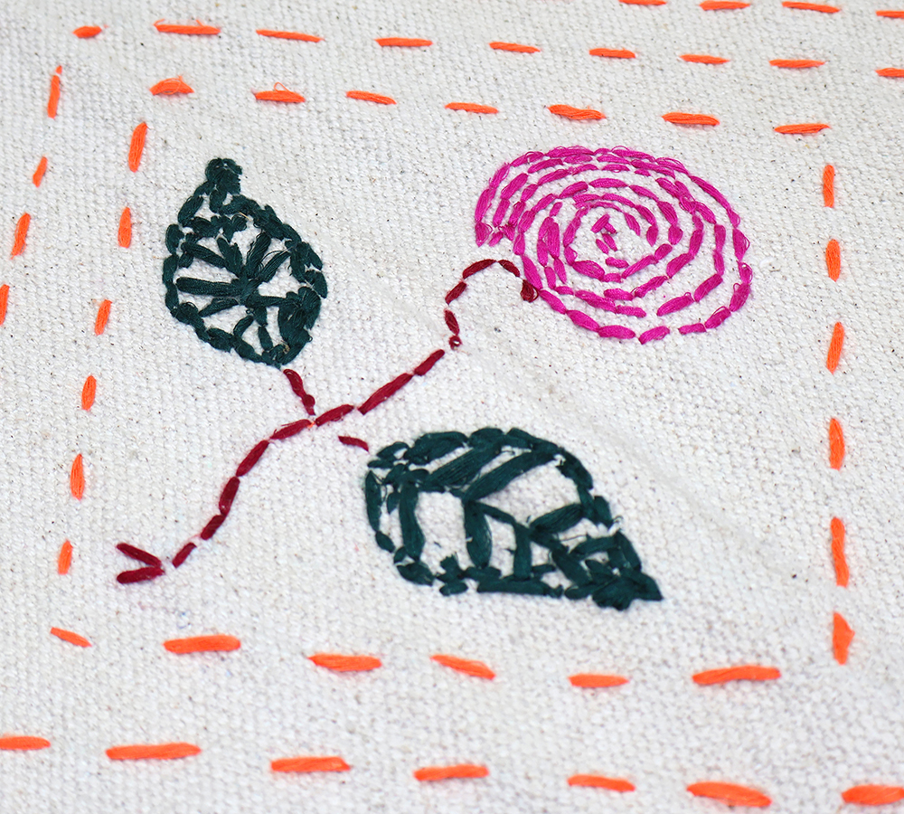 KN01 Hand Stitched Cotton Kantha Rug