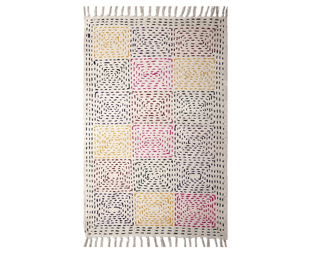 KN04 Handmade Cotton Kantha Rug