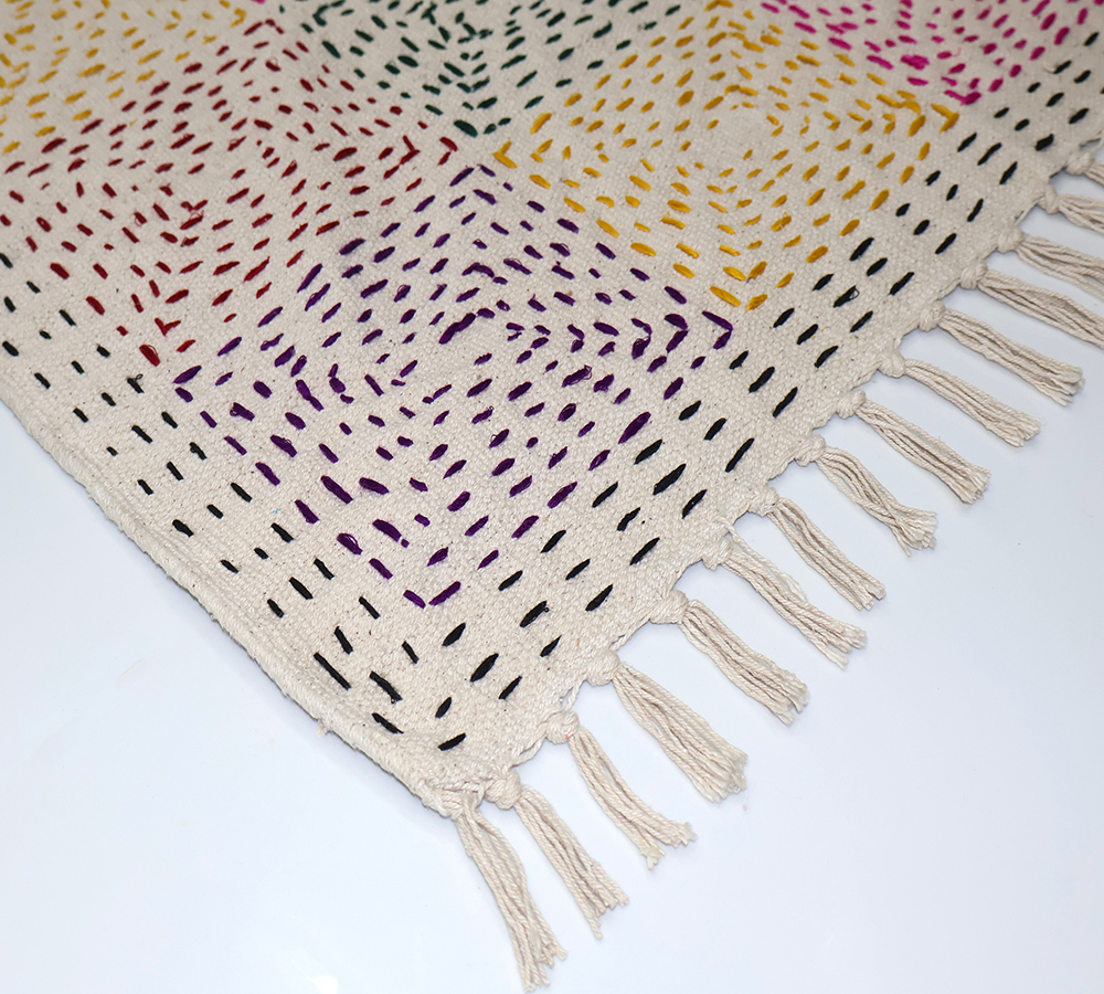 KN04 Handmade Cotton Kantha Rug