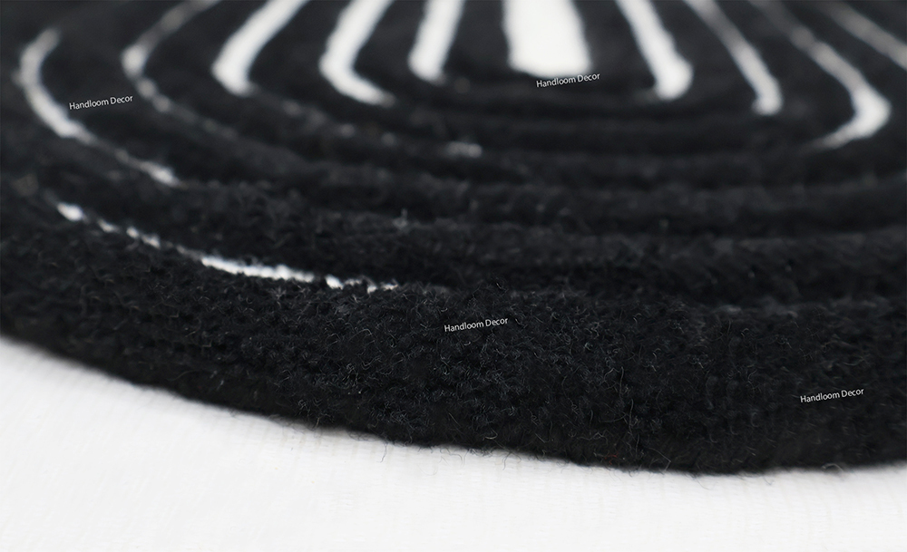 CR26 Black Handmade Tufted Rug