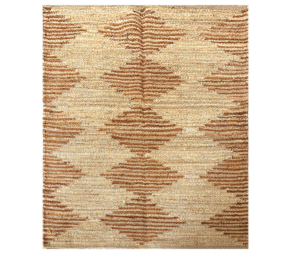 JR87 Natural Boho Geometric Tribal Rug