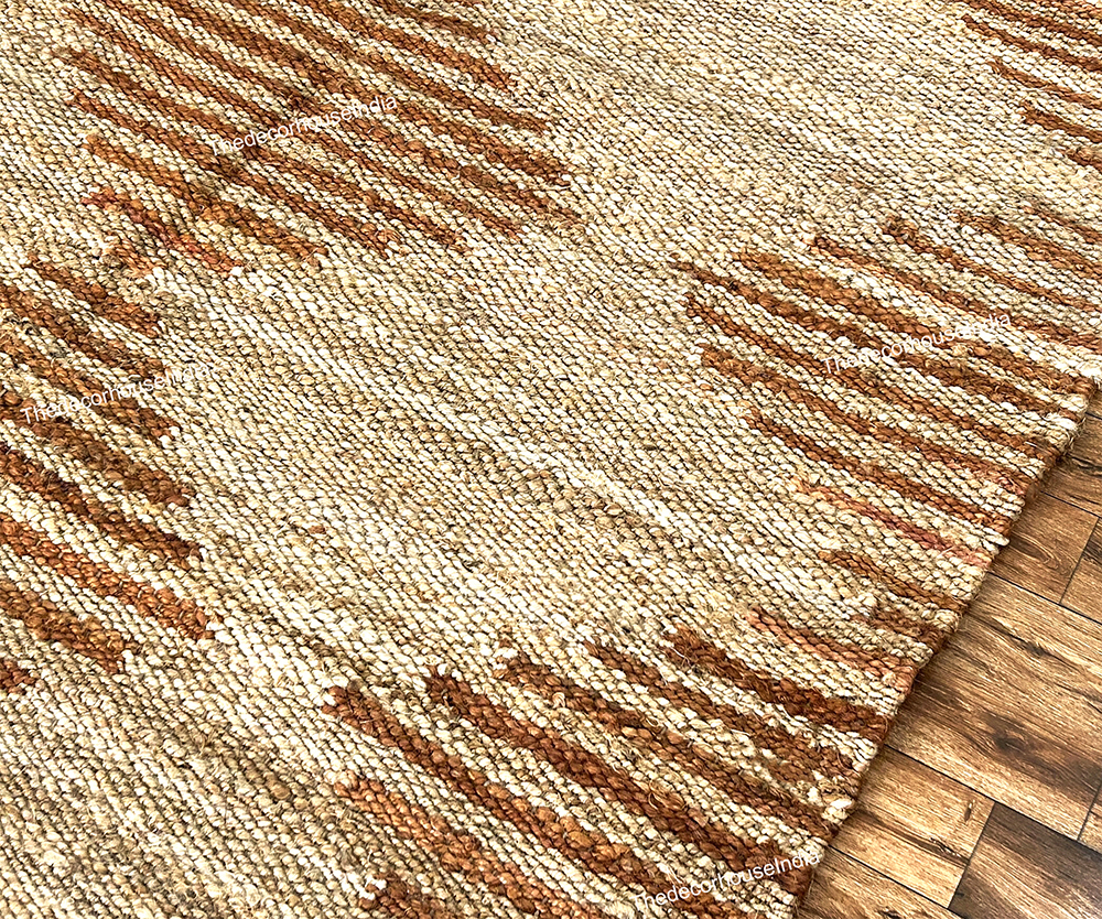 JR87 Natural Boho Geometric Tribal Rug