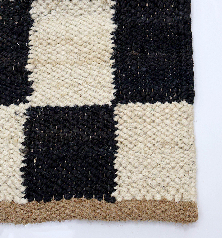 JR36A Handwoven Jute Kilim Rug