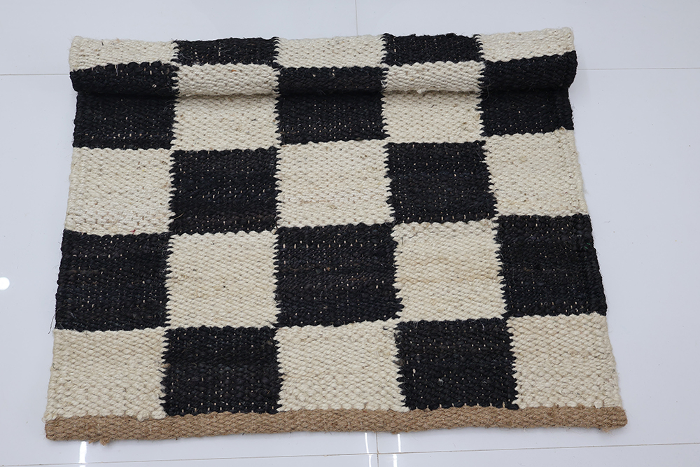 JR36A Handwoven Jute Kilim Rug