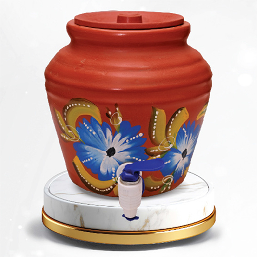 3 Ltr Small Matki Red Clay Water Pot