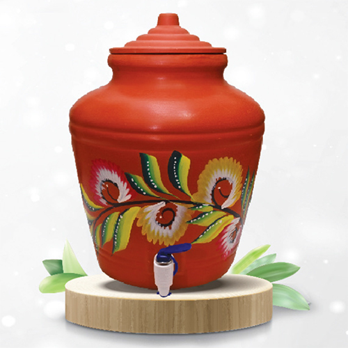 18 Ltr Somnath Red Clay Water Pot