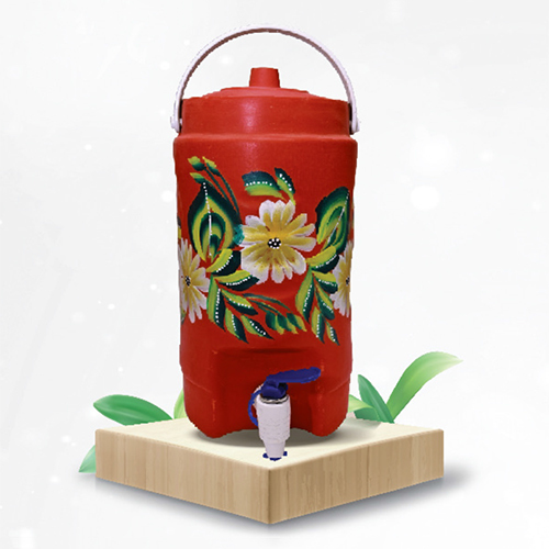 4.5 Ltr Round Red Clay Water Jug
