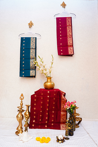 DN-2301-Art Maheshwar Tissue Kanjeevaram Sarees