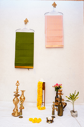 DN-2831 Cotton Mangalgiri Kanjeevaram Saree