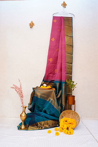 DN-3085 Kanchipuram Silk  Saree