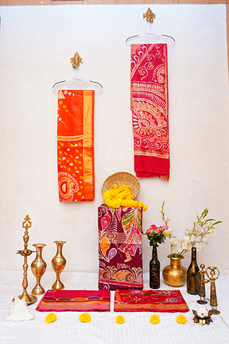 DN-2287 Linen Batick Kanjeevaram Saree